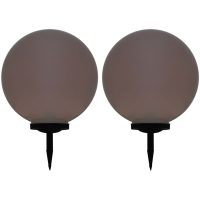 Solcellslampor med LED 2 st sfäriska 50 cm RGB vidaXL
