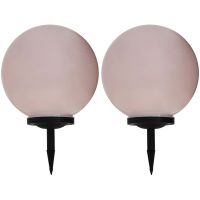 Solcellslampor med LED 2 st sfäriska RGB vidaXL