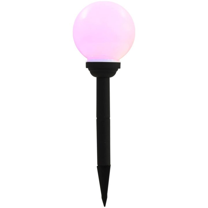Solcellslampor med LED 8 st sfäriska 15 cm RGB vidaXL – bild 5