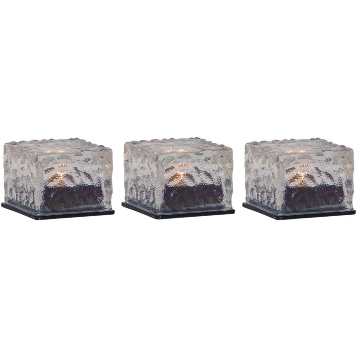 Solcellsljus 3-p Icecube Transparent Star Trading – bild 5
