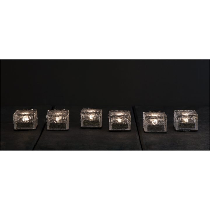 Solcellsljus 3-p Icecube Transparent Star Trading – bild 2