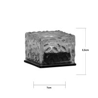 Solcellsljus 3-p Icecube Transparent Star Trading