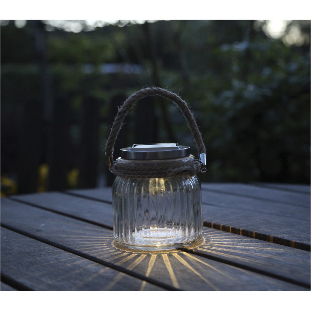 Solcellslykta Jamjar Transparent Star Trading – bild 3