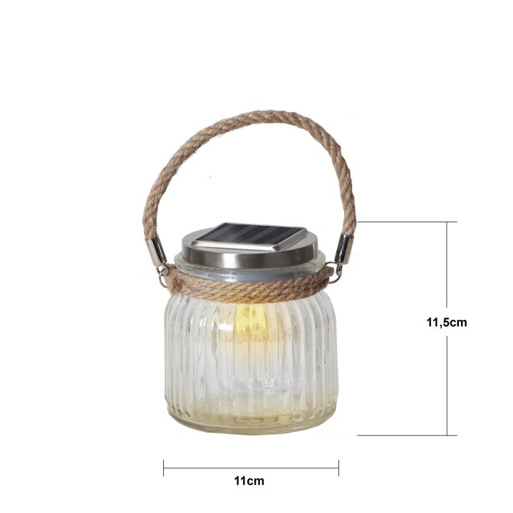 Solcellslykta Jamjar Transparent Star Trading – bild 2