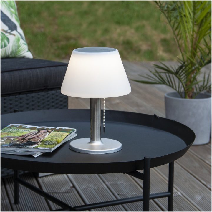 Solcellslykta Solia Table 28 cm Vit Star Trading – bild 11