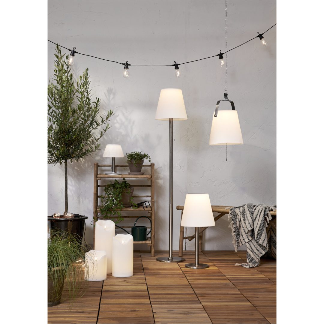 Solcellslykta Solia Table 28 cm Vit Star Trading – bild 20