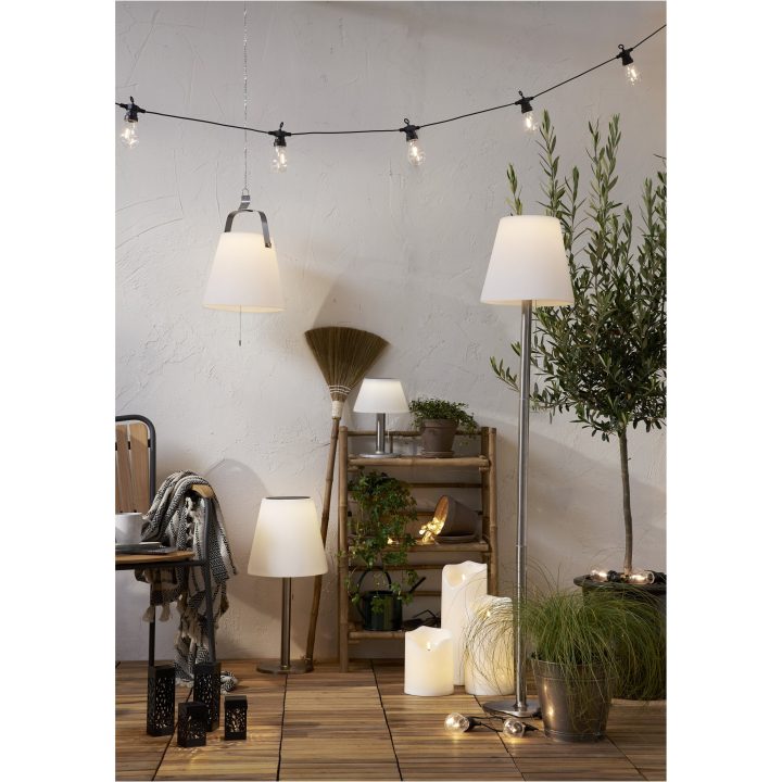Solcellslykta Solia Table 28 cm Vit Star Trading – bild 18