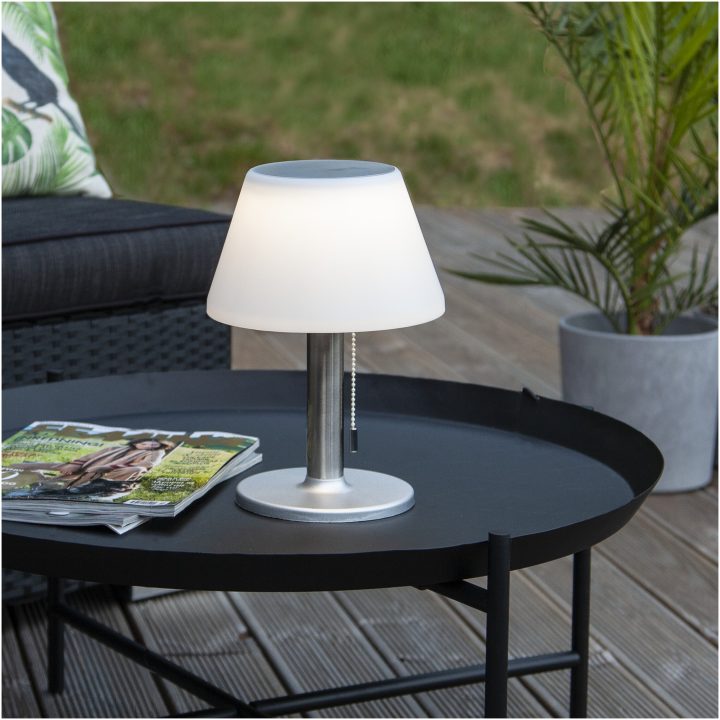 Solcellslykta Solia Table 28 cm Vit Star Trading – bild 9