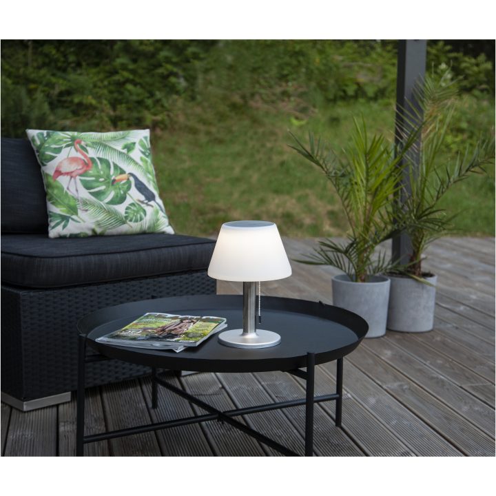 Solcellslykta Solia Table 28 cm Vit Star Trading – bild 5