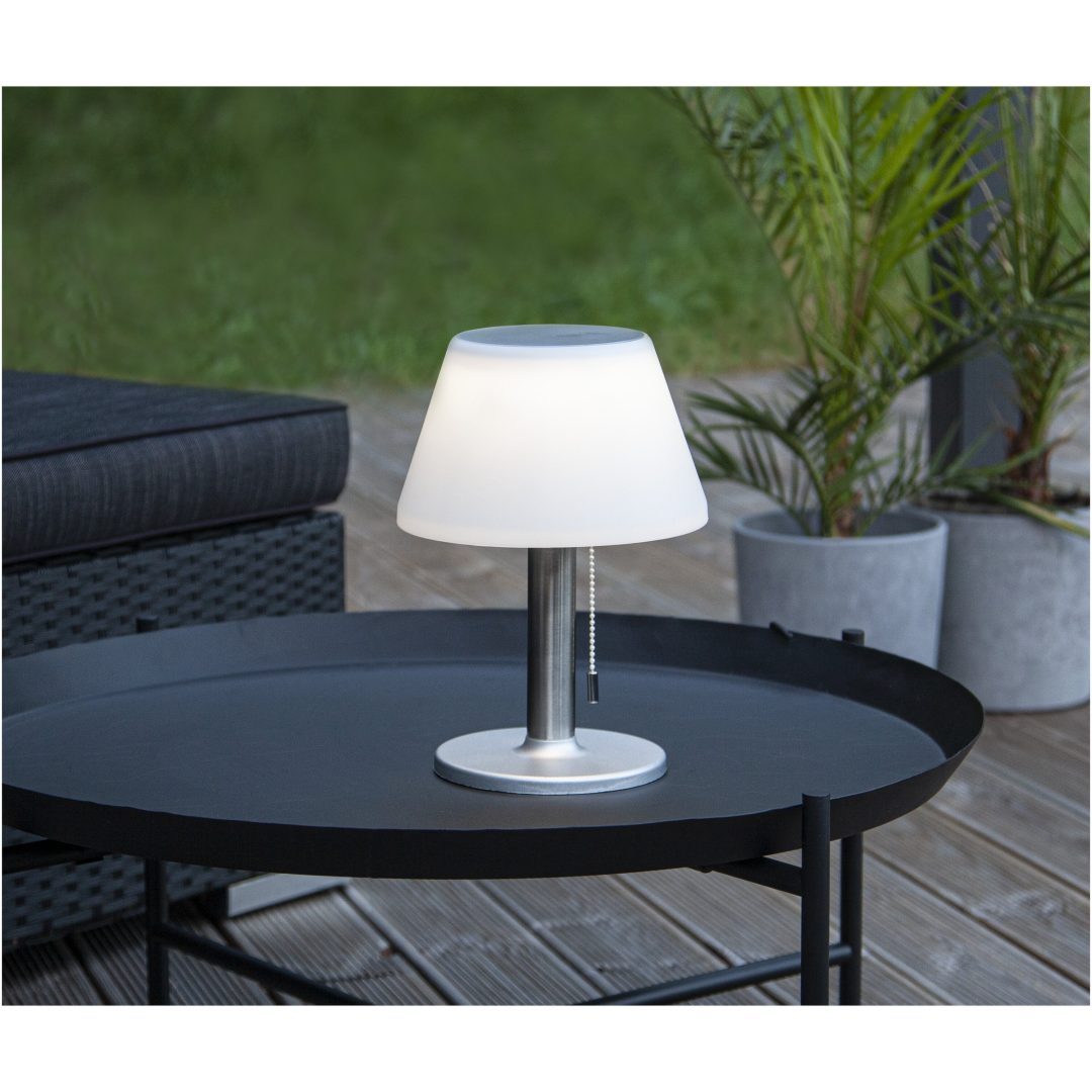 Solcellslykta Solia Table 28 cm Vit Star Trading – bild 3