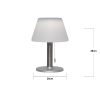 Solcellslykta Solia Table 28 cm Vit Star Trading – miniatyr 2