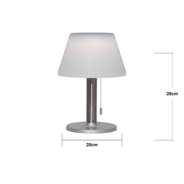 Solcellslykta Solia Table 28 cm Vit Star Trading – bild 2