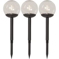 Solcellspollare 3-pack Globe