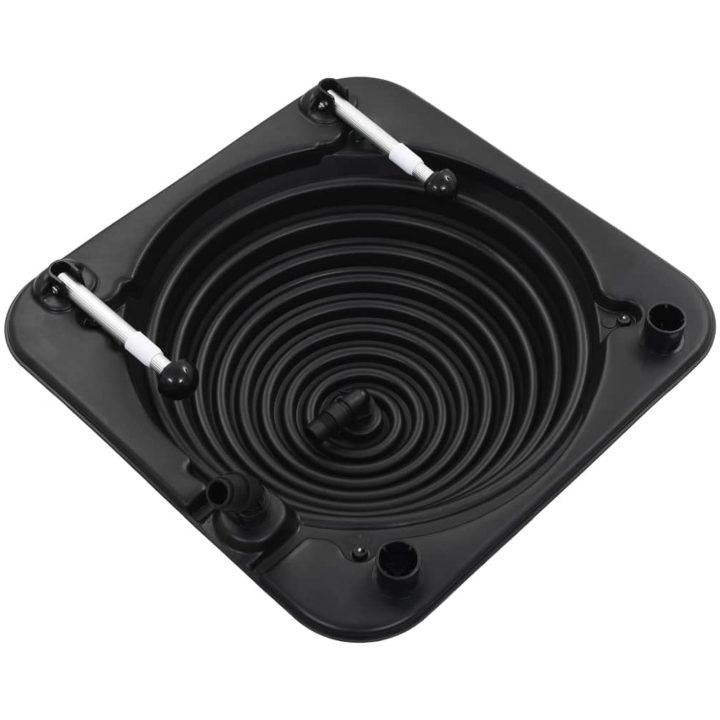 Soldriven poolvärmare 75x75x36 cm HDPE aluminium vidaXL – bild 2