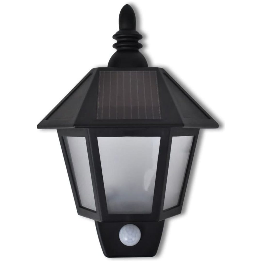 Soldriven vägglampa med rörelsesensor 2 st vidaXL – bild 3