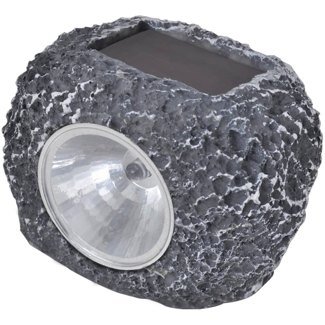 Soldrivna LED-spotlight 12 st stenformade vidaXL – bild 2