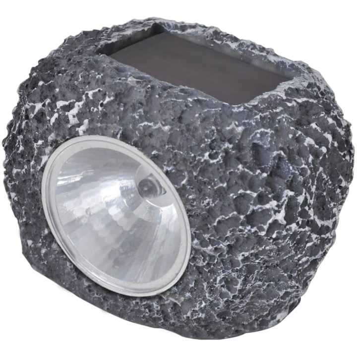 Soldrivna LED-spotlight 12 st stenformade vidaXL – bild 2