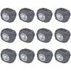 Soldrivna LED-spotlight 12 st stenformade vidaXL – miniatyr 1