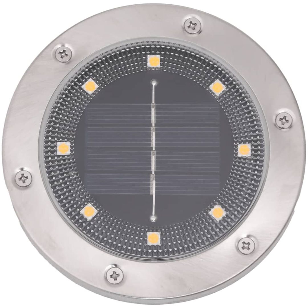 Soldrivna marklampor med markspett 4 st varmvit vidaXL – bild 5