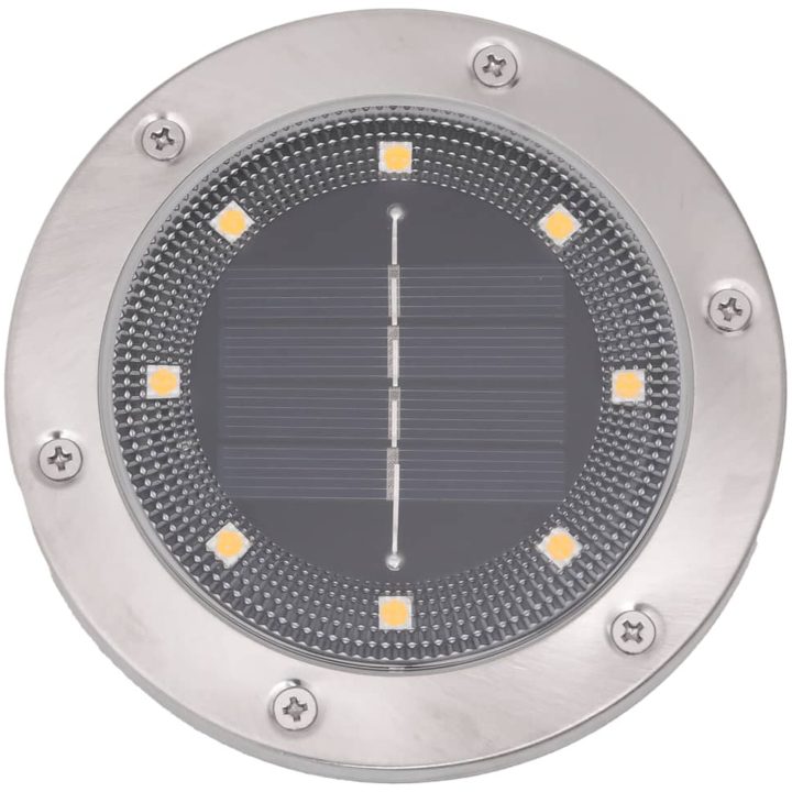 Soldrivna marklampor med markspett 4 st varmvit vidaXL – bild 5