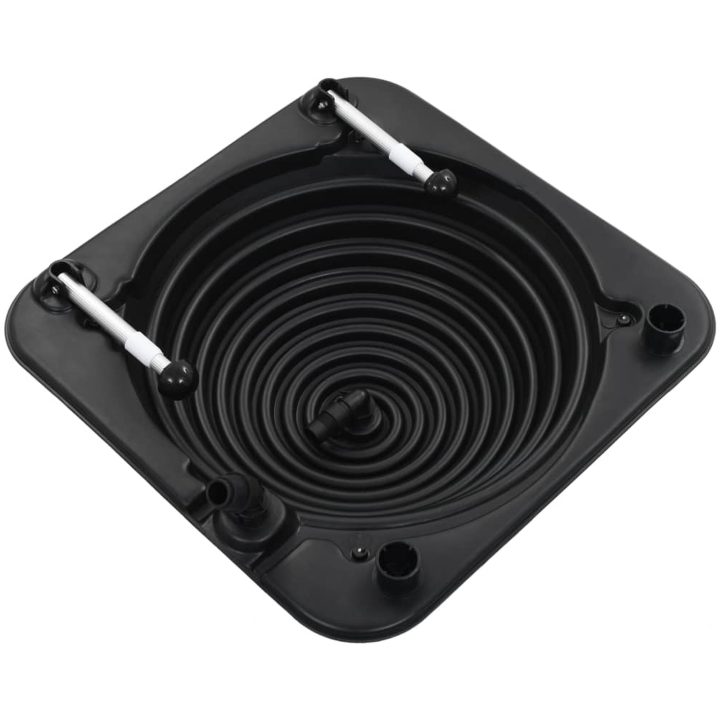 Soldrivna poolvärmare 5 st 75x75x36 cm HDPE aluminium vidaXL – bild 2