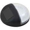 Soldrivna vägglampor 24 st LED runda svart vidaXL – miniatyr 3
