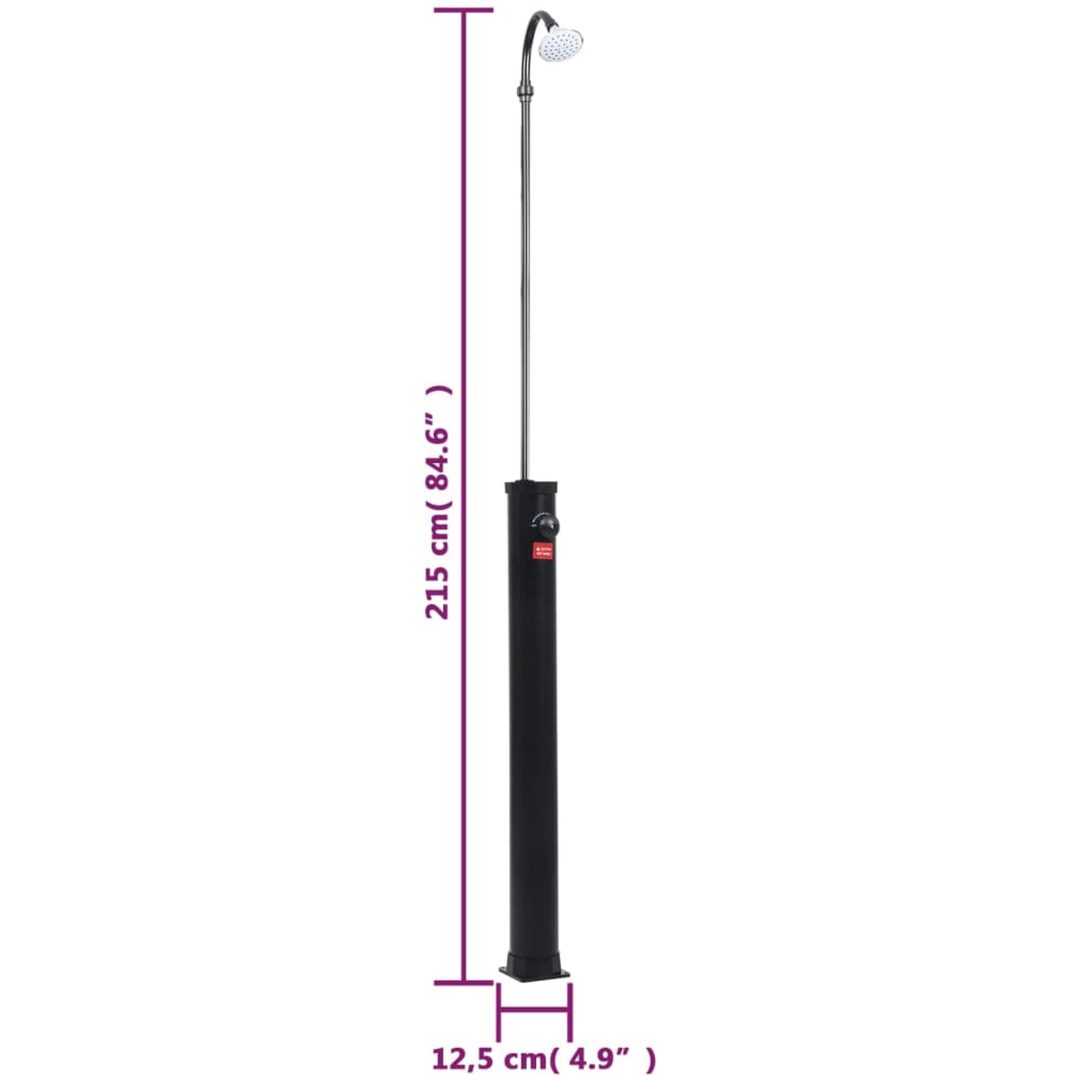 Soldusch svart 215 cm 8 L vidaXL – bild 11