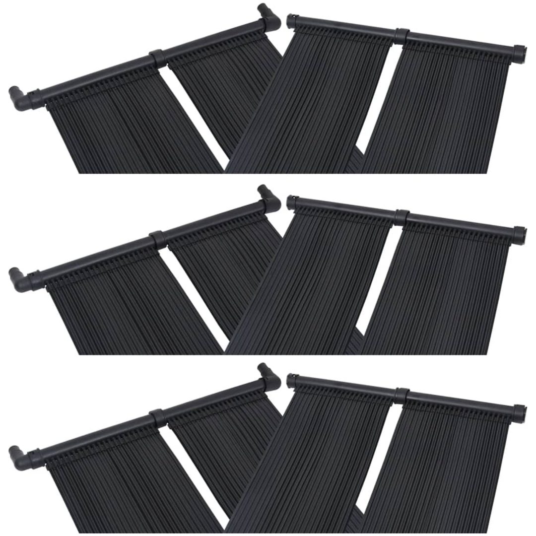 Solfångare för pool 6 st vidaXL 80 x 310 cm