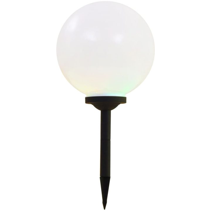 Sollampa LED set 2 st sfäriska RGB vidaXL 30 cm – bild 2