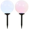 Sollampa LED set 2 st sfäriska RGB vidaXL 30 cm – miniatyr 1