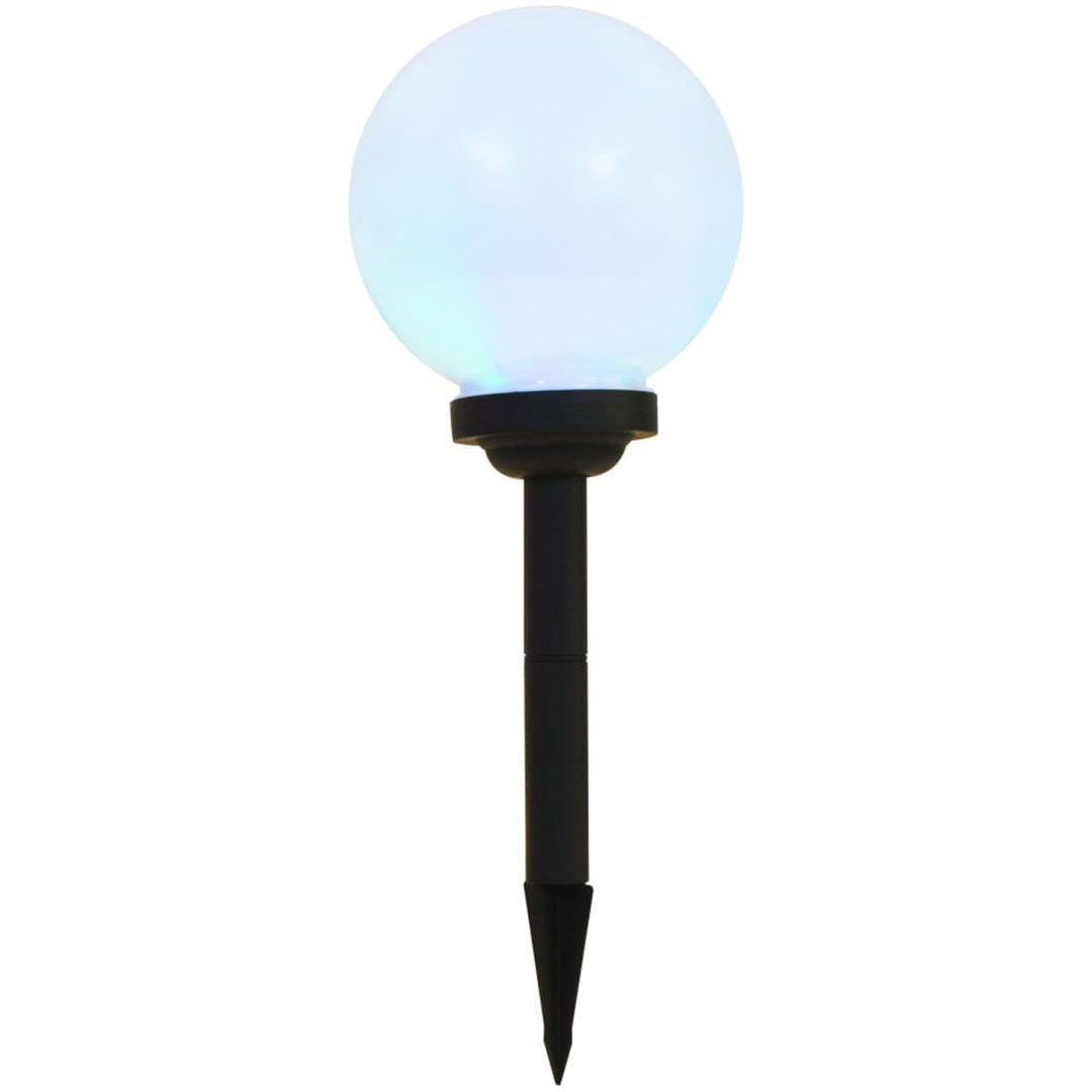Sollampa LED set 3 st sfäriska 20 cm RGB vidaXL 20 cm – bild 3
