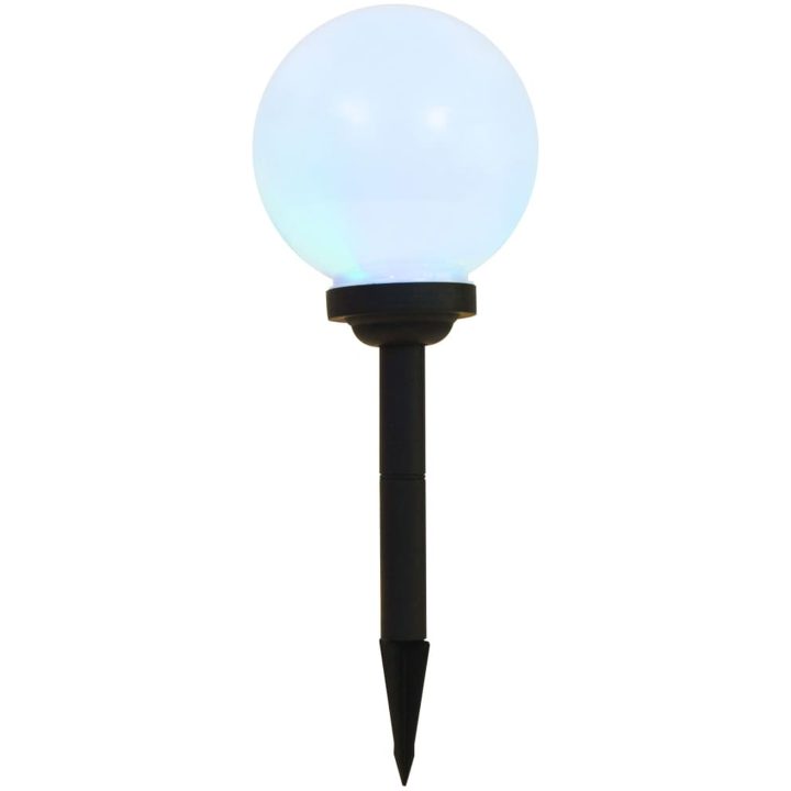 Sollampa LED set 3 st sfäriska 20 cm RGB vidaXL 20 cm – bild 3