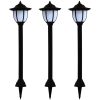 Sollampa LED set 3 st svart vidaXL – miniatyr 1