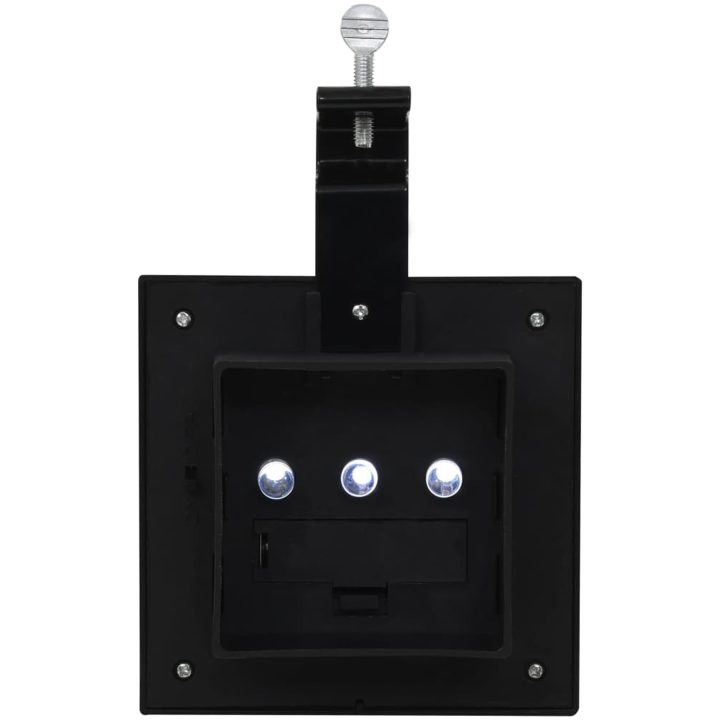 Sollampa LED set 6 st fyrkantig 12 cm svart vidaXL – bild 11