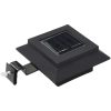 Sollampa LED set 6 st fyrkantig 12 cm svart vidaXL – miniatyr 3