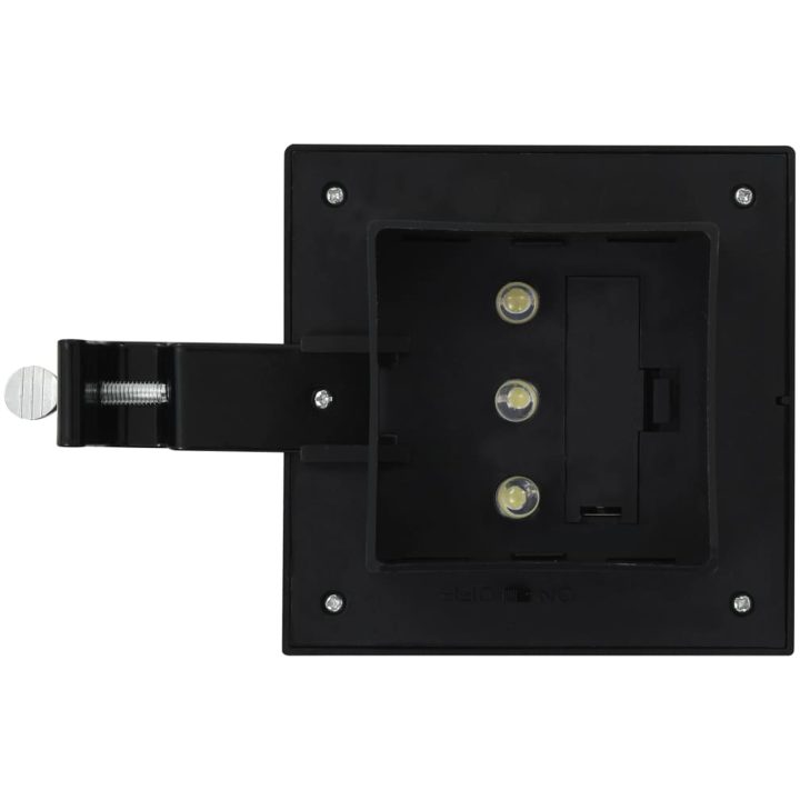 Sollampa LED set 6 st fyrkantig 12 cm svart vidaXL – bild 7