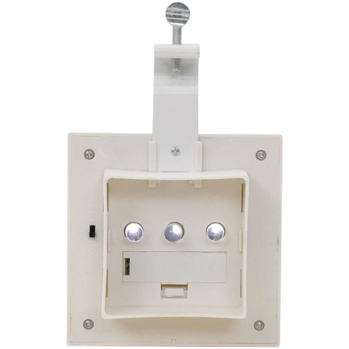 Sollampa LED set 6 st fyrkantig 12 cm vit vidaXL – bild 11