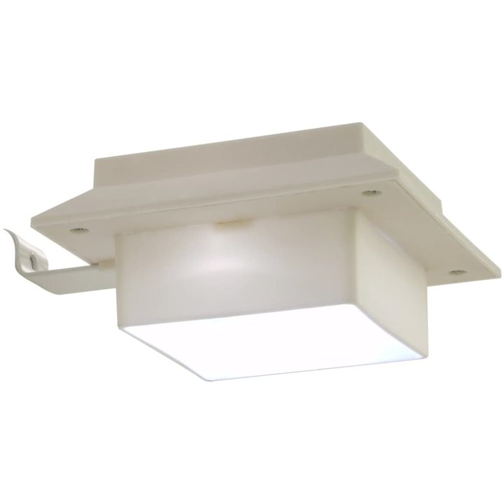 Sollampa LED set 6 st fyrkantig 12 cm vit vidaXL – bild 12