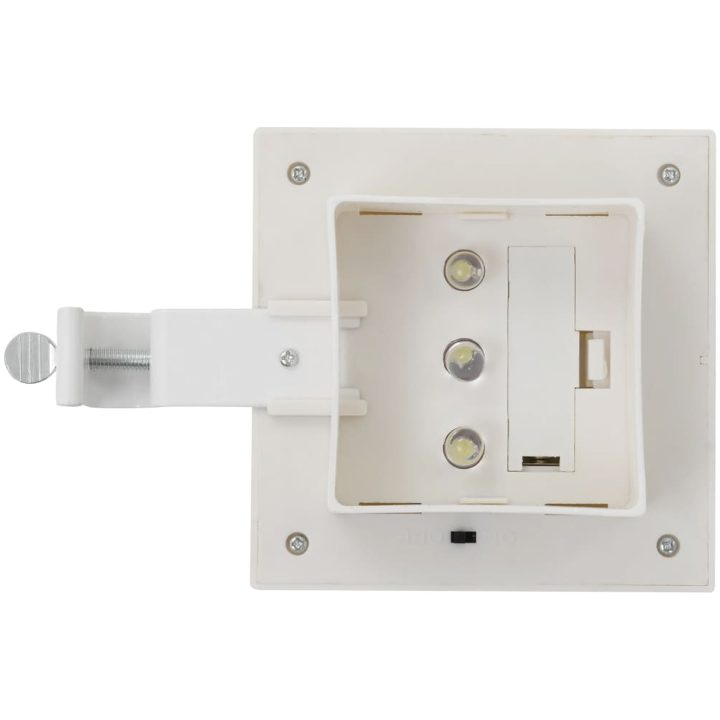 Sollampa LED set 6 st fyrkantig 12 cm vit vidaXL – bild 7