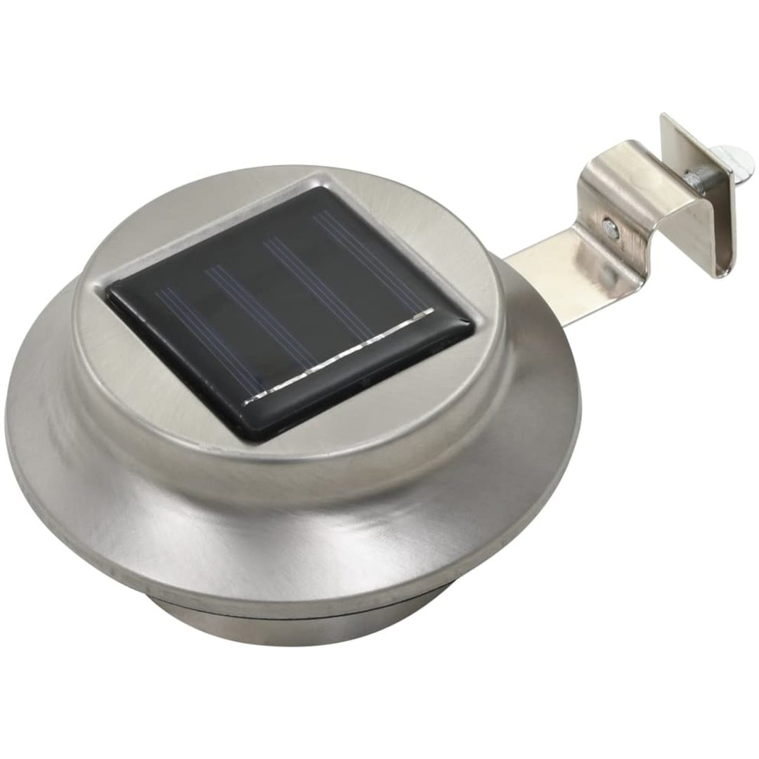 Sollampa LED set 6 st rund 12 cm vit vidaXL – bild 2