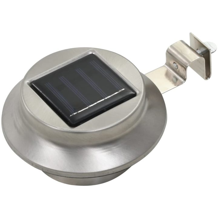 Sollampa LED set 6 st rund 12 cm vit vidaXL – bild 2