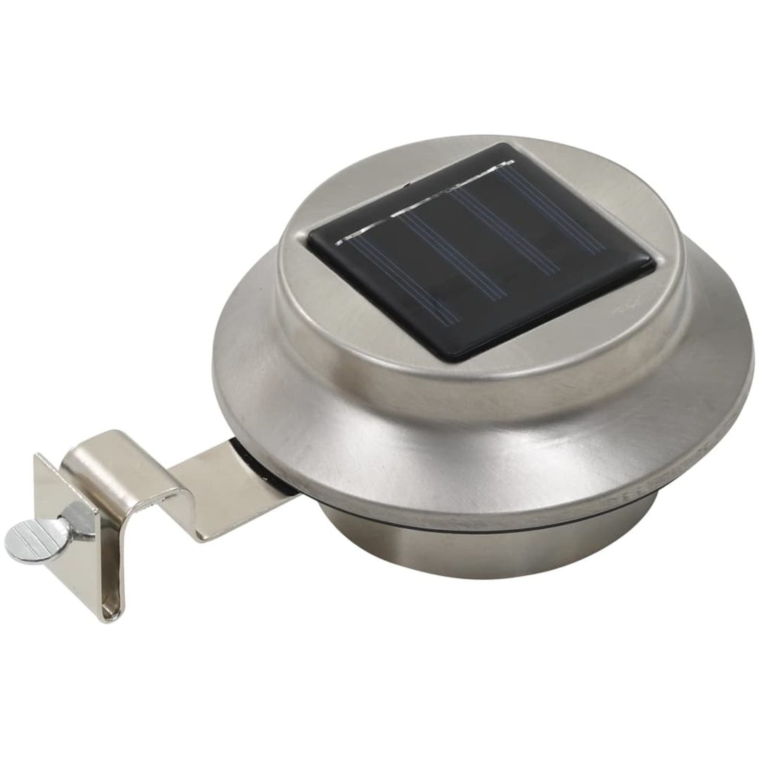 Sollampa LED set 6 st rund 12 cm vit vidaXL – bild 3