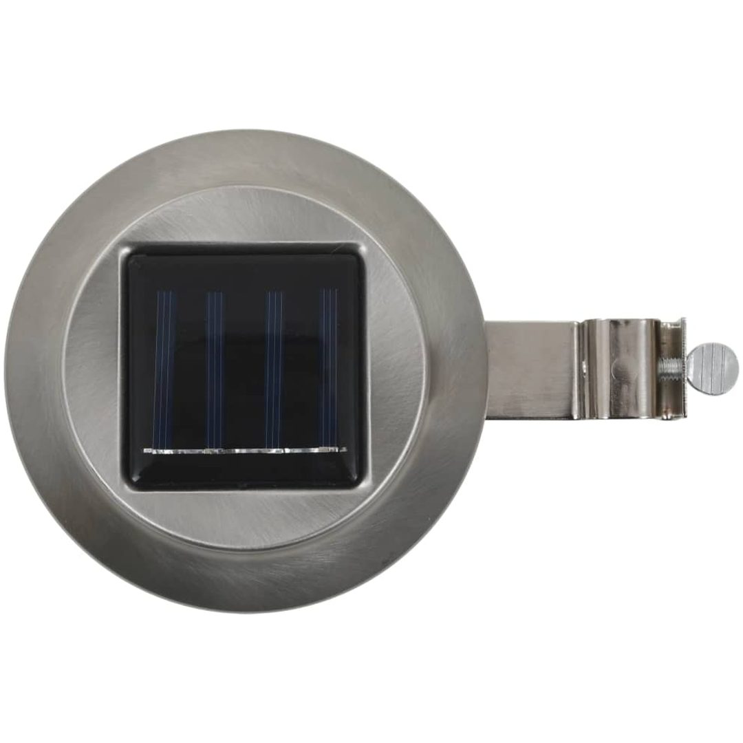 Sollampa LED set 6 st rund 12 cm vit vidaXL – bild 4