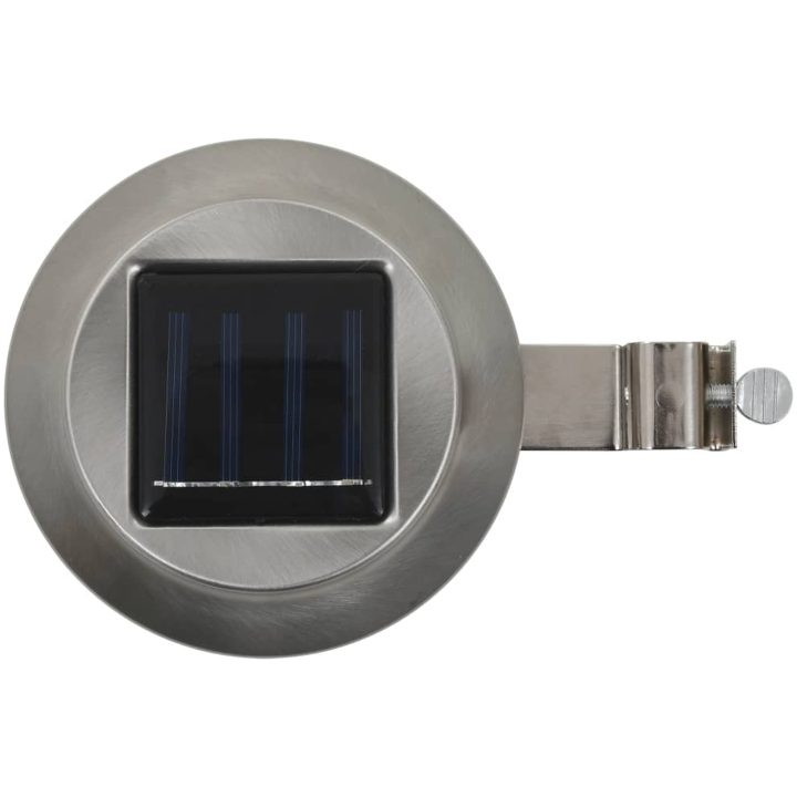 Sollampa LED set 6 st rund 12 cm vit vidaXL – bild 4
