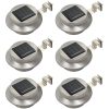 Sollampa LED set 6 st rund 12 cm vit vidaXL – miniatyr 1