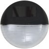 Sollampa vägg LED set 12 st rund svart vidaXL – miniatyr 5