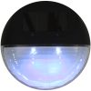 Sollampa vägg LED set 12 st rund svart vidaXL – miniatyr 7