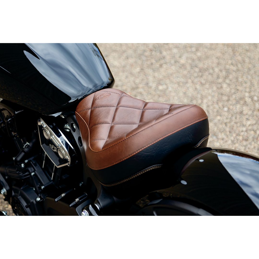 Solo Sadel Bobber/ Low-Profile Fram MUSTANG Brown – bild 2