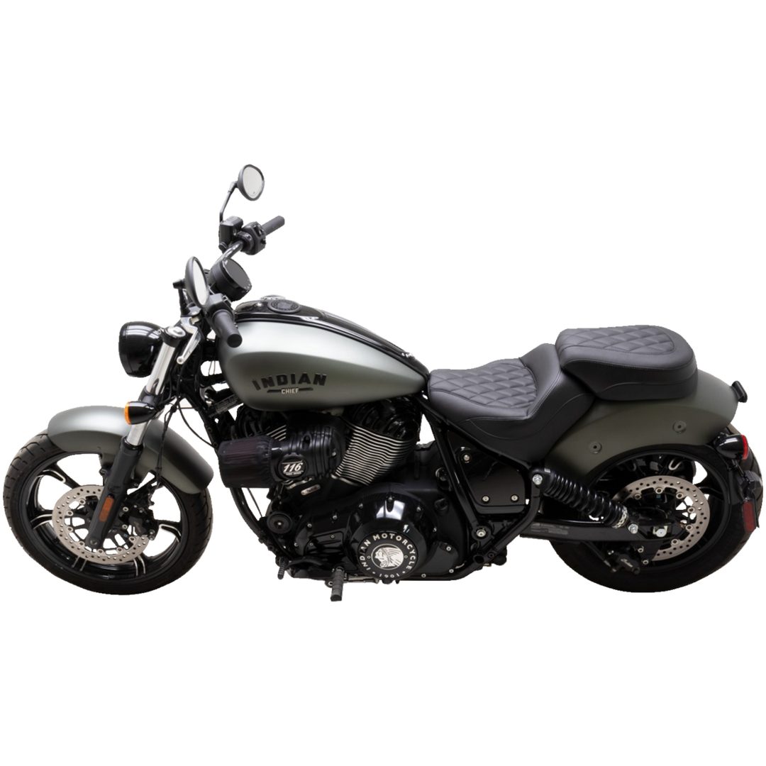 Solosadel Standard Touring Diamantstickad Svart MUSTANG – bild 3