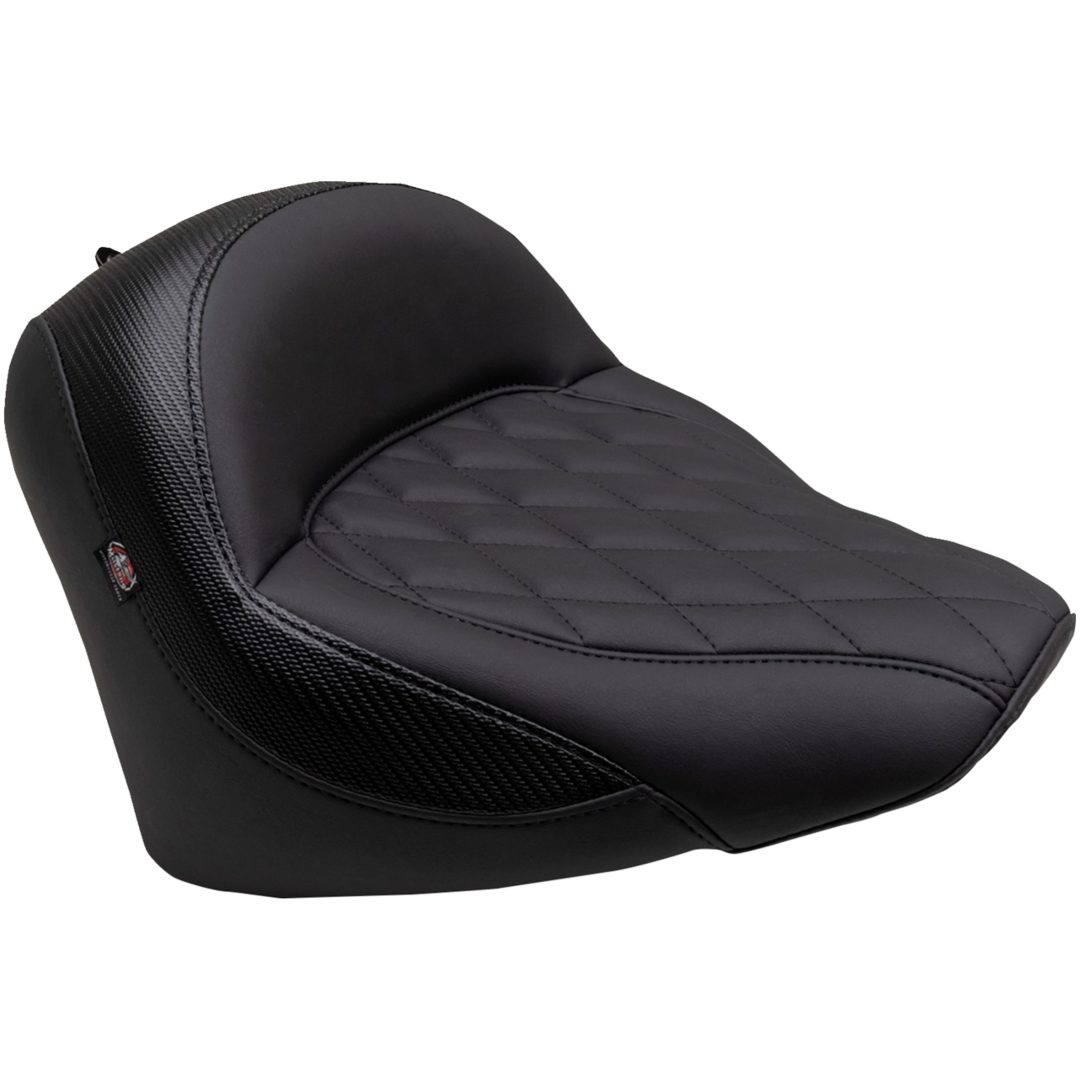 Solosadel Standard Touring Diamantstickad Svart MUSTANG